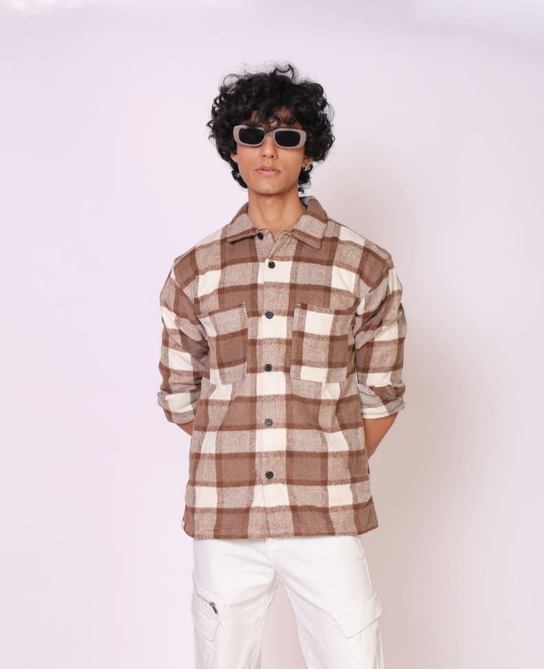 Flannel Checked Overshirt