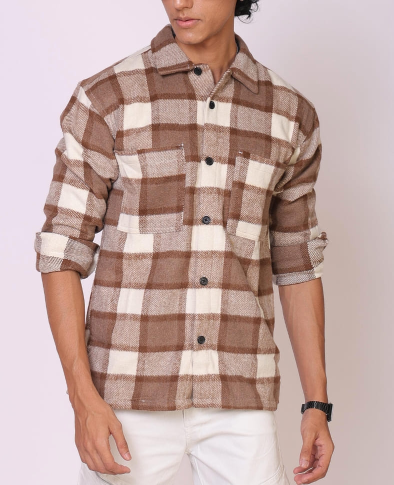 Flannel Checked Overshirt