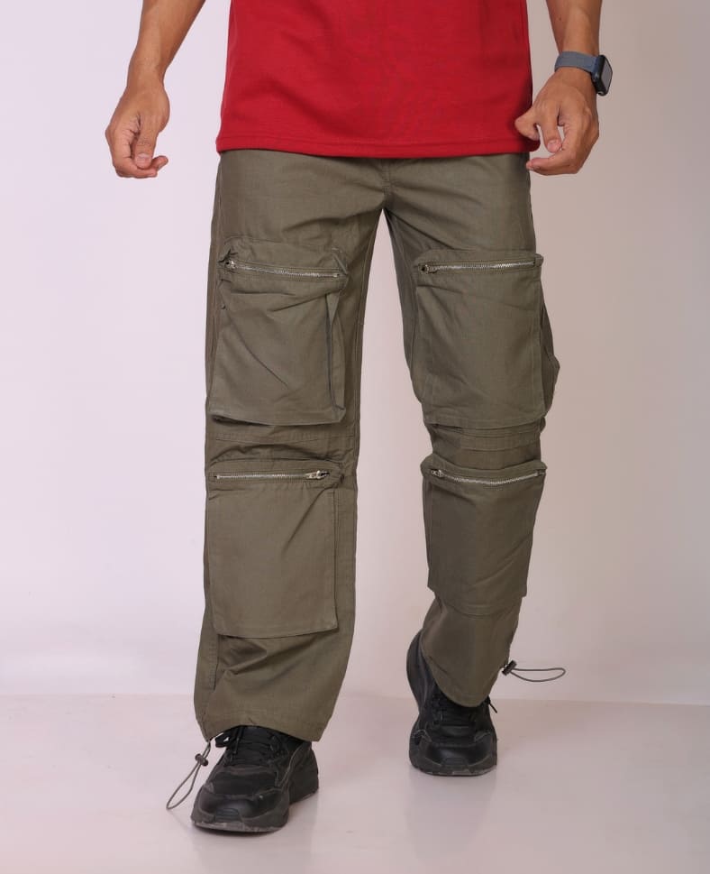 Utility Zipper Cargo Jogger